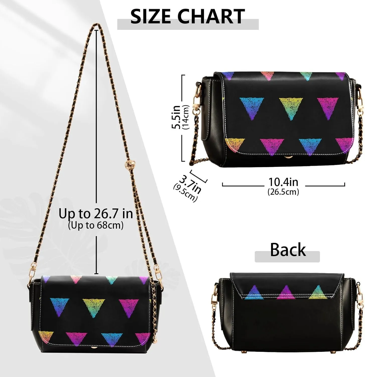Fashion Women Tote Bag PU Leather Shoulder Crossbody Bag Hobo Handbags Adjustable Chain Shoulder Strap Men