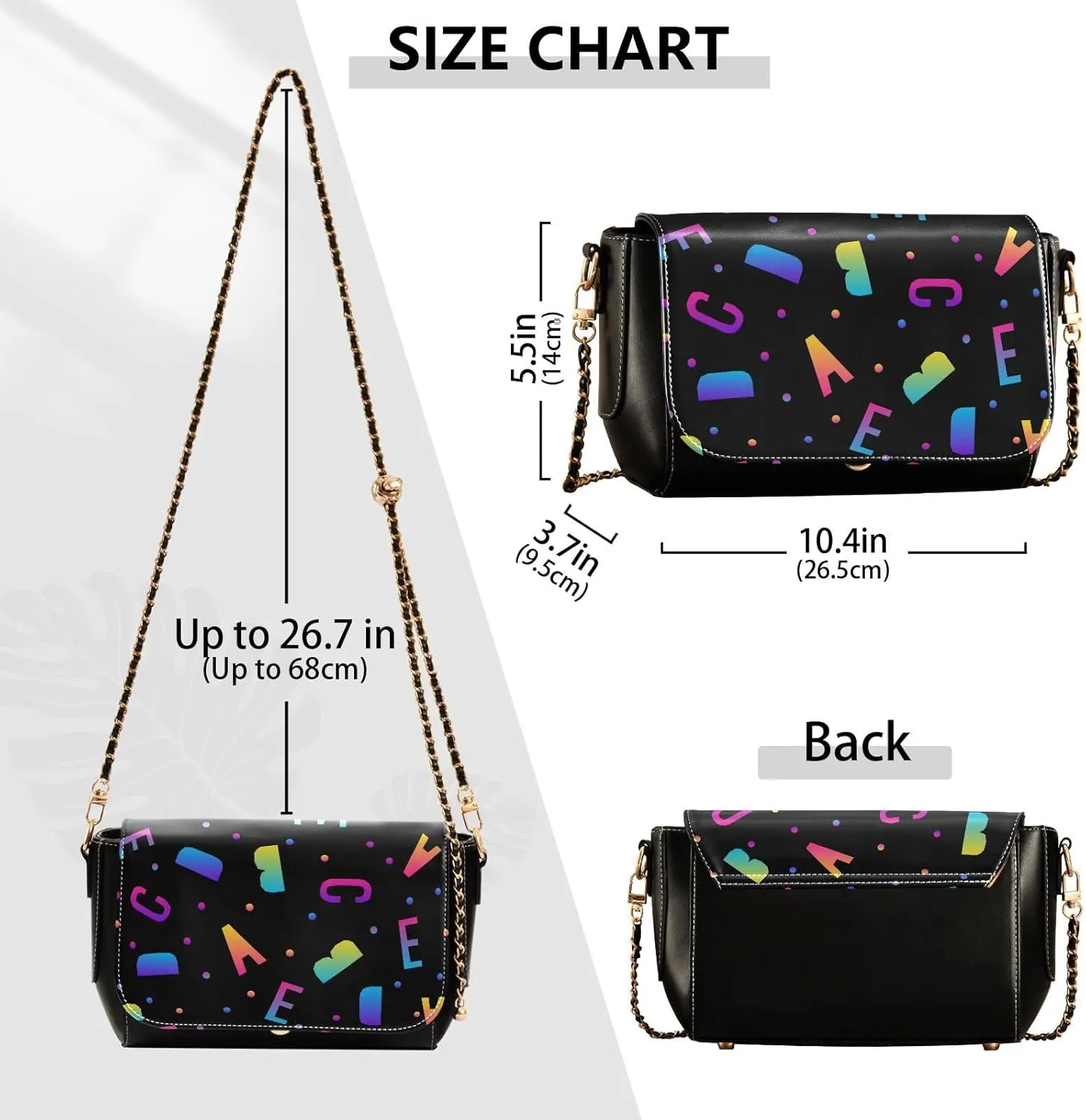 Fashion Women Tote Bag PU Leather Shoulder Crossbody Bag Hobo Handbags Adjustable Chain Shoulder Strap Men