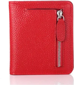 FUNTOR Small Wallets for Women, Ladies Small Compact Bifold Pocket RFID Blocking Genuine Leather Wallet for Women
