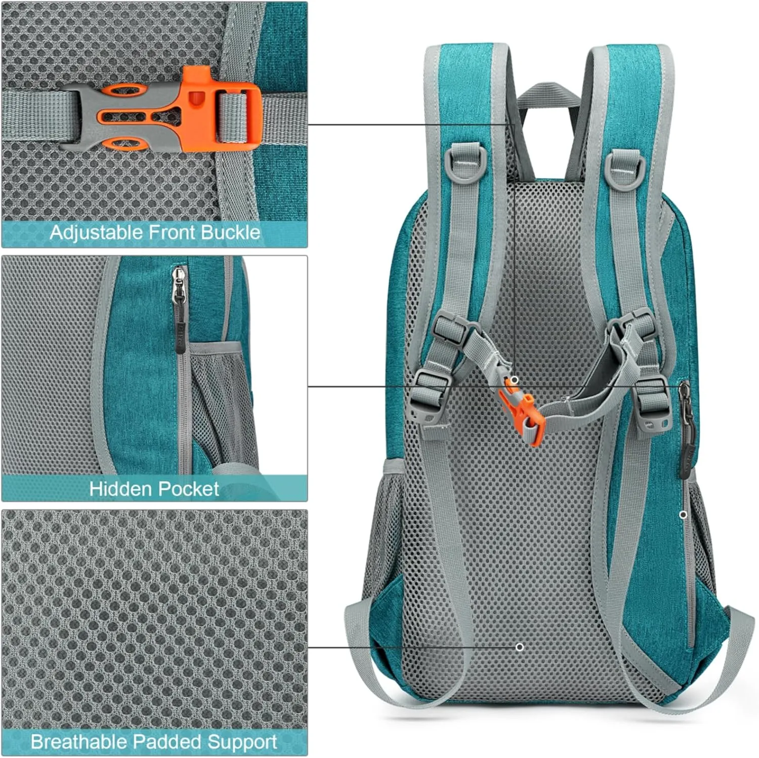 G4Free Mini 10L Hiking Daypack Small Hiking Backpack Cycling Compact Shoulder Backpack Outdoor for Men Women