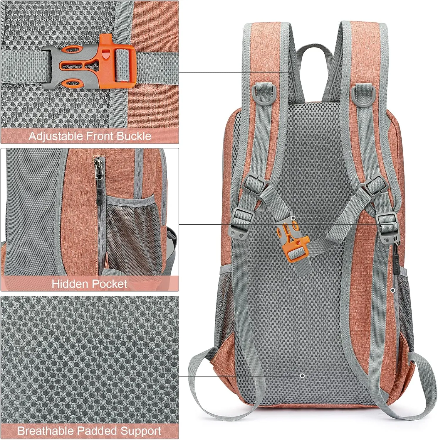 G4Free Mini 10L Hiking Daypack Small Hiking Backpack Cycling Compact Shoulder Backpack Outdoor for Men Women