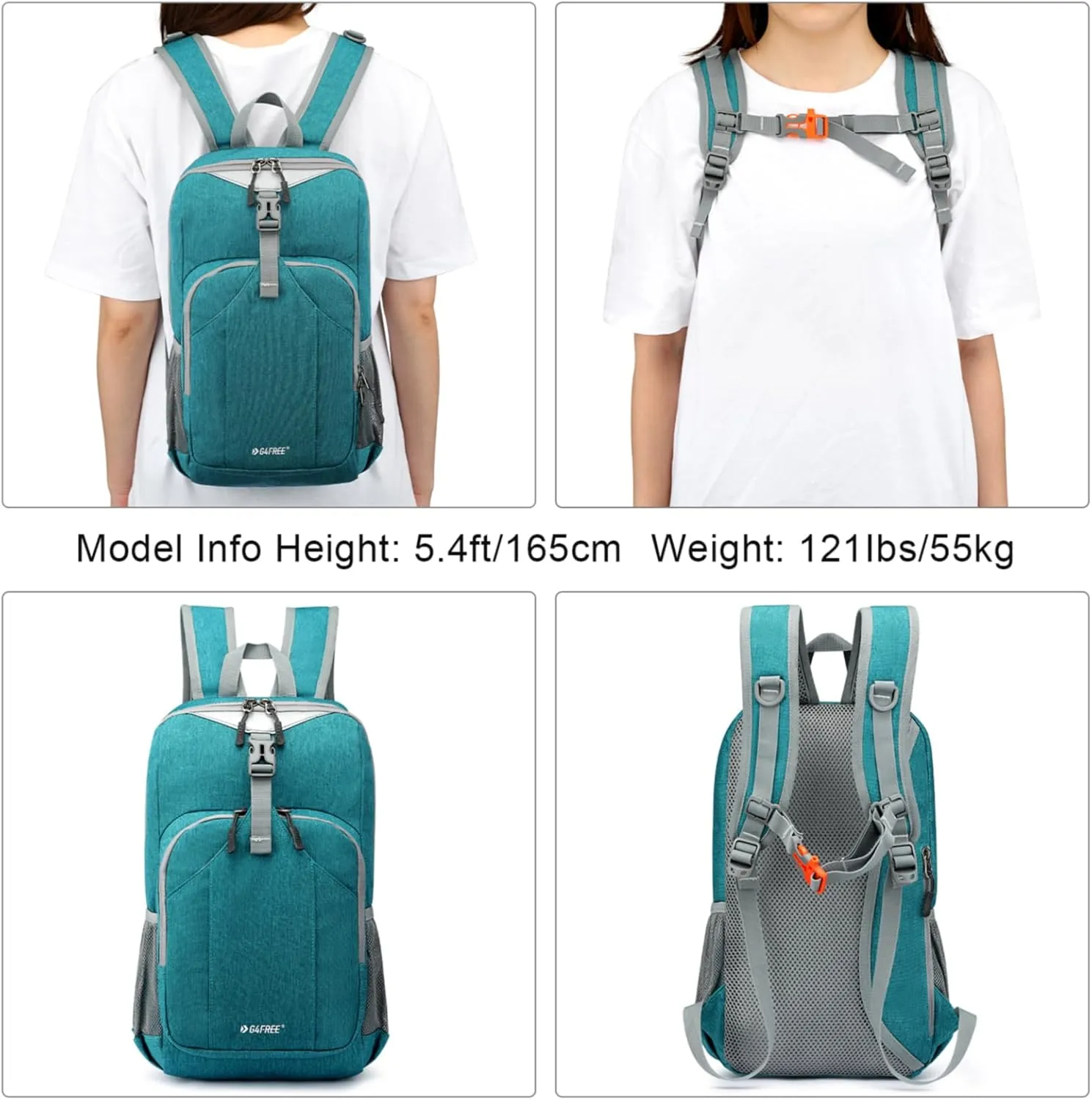 G4Free Mini 10L Hiking Daypack Small Hiking Backpack Cycling Compact Shoulder Backpack Outdoor for Men Women