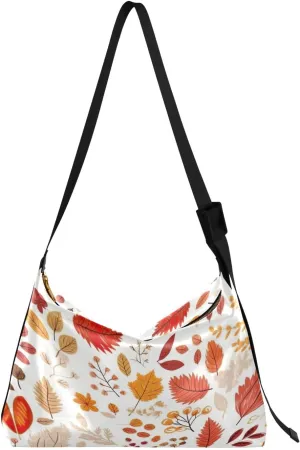 GAIGEO Abstract Black and Gold Painting Womens Shoulder Bag Leather, Vegan Leather Crossbody Bag, Large Bag with Zipper