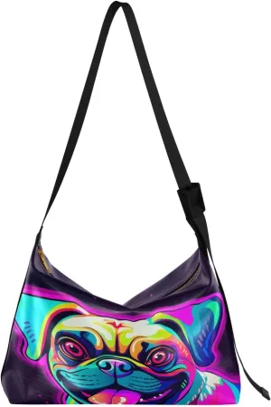 GAIGEO Abstract Design Faux Leather Bag, Woman Shoulder Bag, Crossbody Leather Shoulder Bag