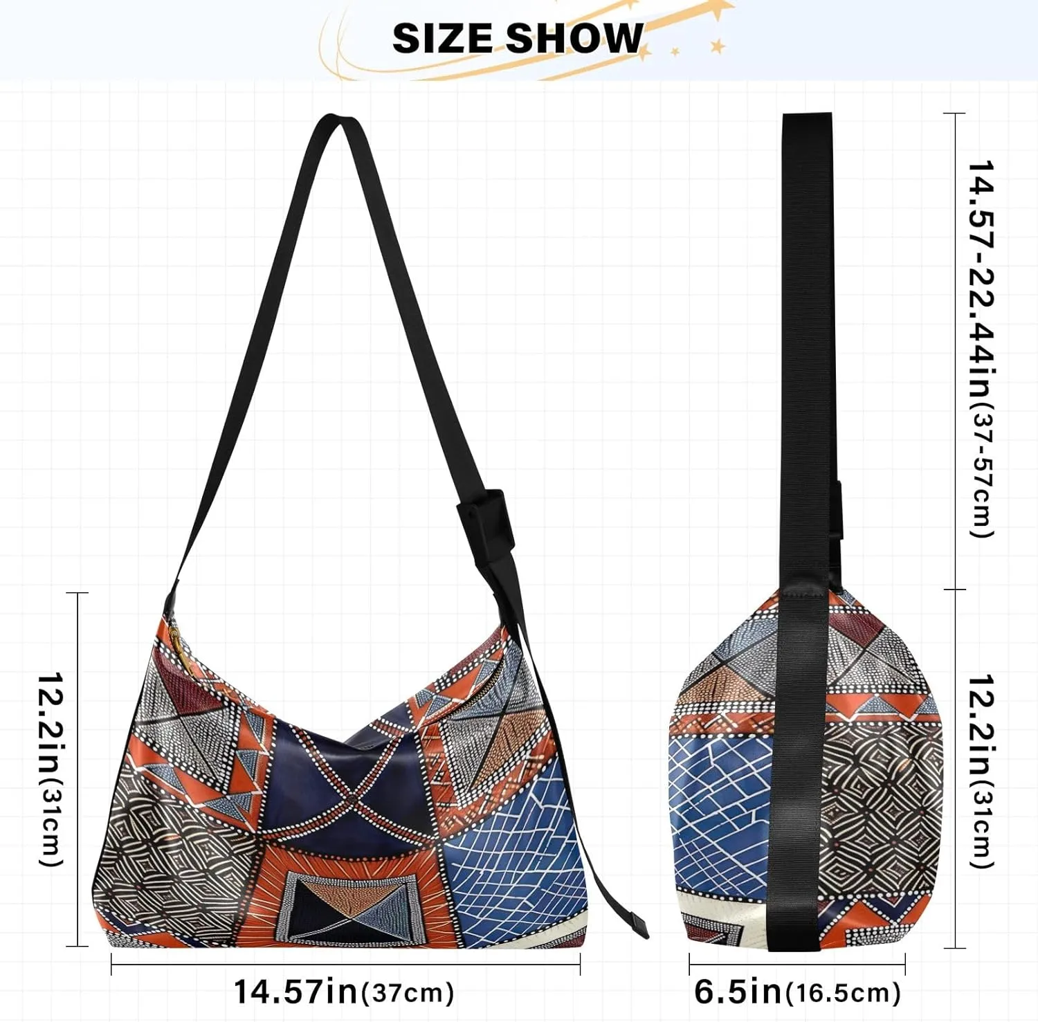GAIGEO Black and White Sketch of a Beagle Vegan Crossbody Bag, Crossbody Bag with Thick Strap, Men's Leather Crossbody Bag