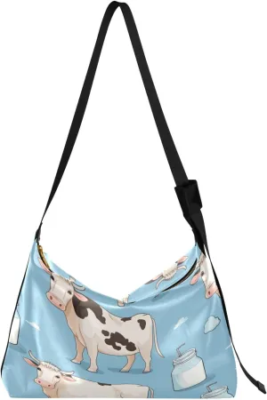 GAIGEO Red Rose with Leaves Adjustable Shoulder Bag, Vegan Crossbody Bag, Women Leather Bag