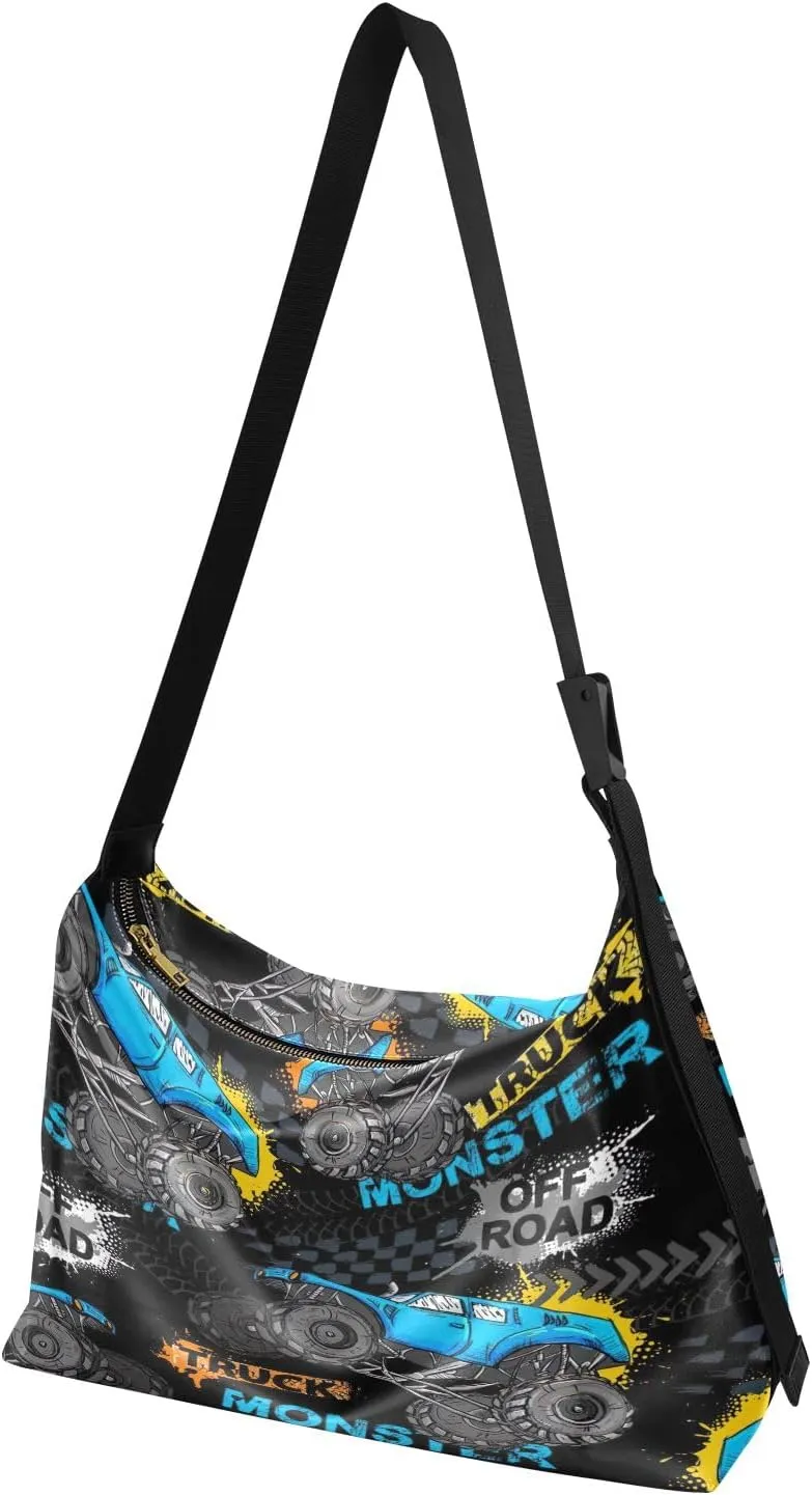 GAIGEO Tig Fur Yellow Black Orange Vegan Leather Crossbody Bag, Shoulder Bag for Women Leather, Vegan Shoulder Bag