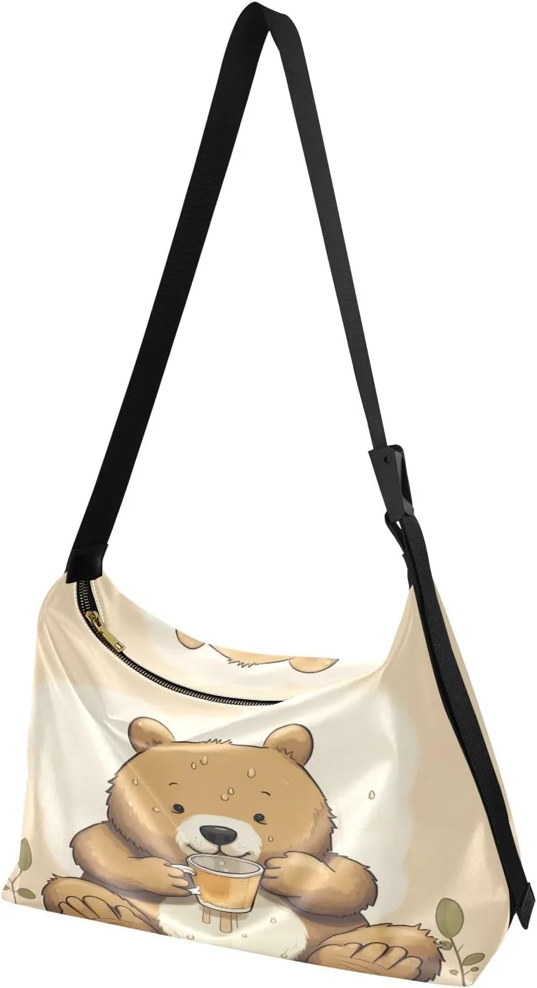 GAIGEO Valentine's Day Gifts Faux Leather Bag, Men Shoulder Bag Leather, Leather Crossbody Bag