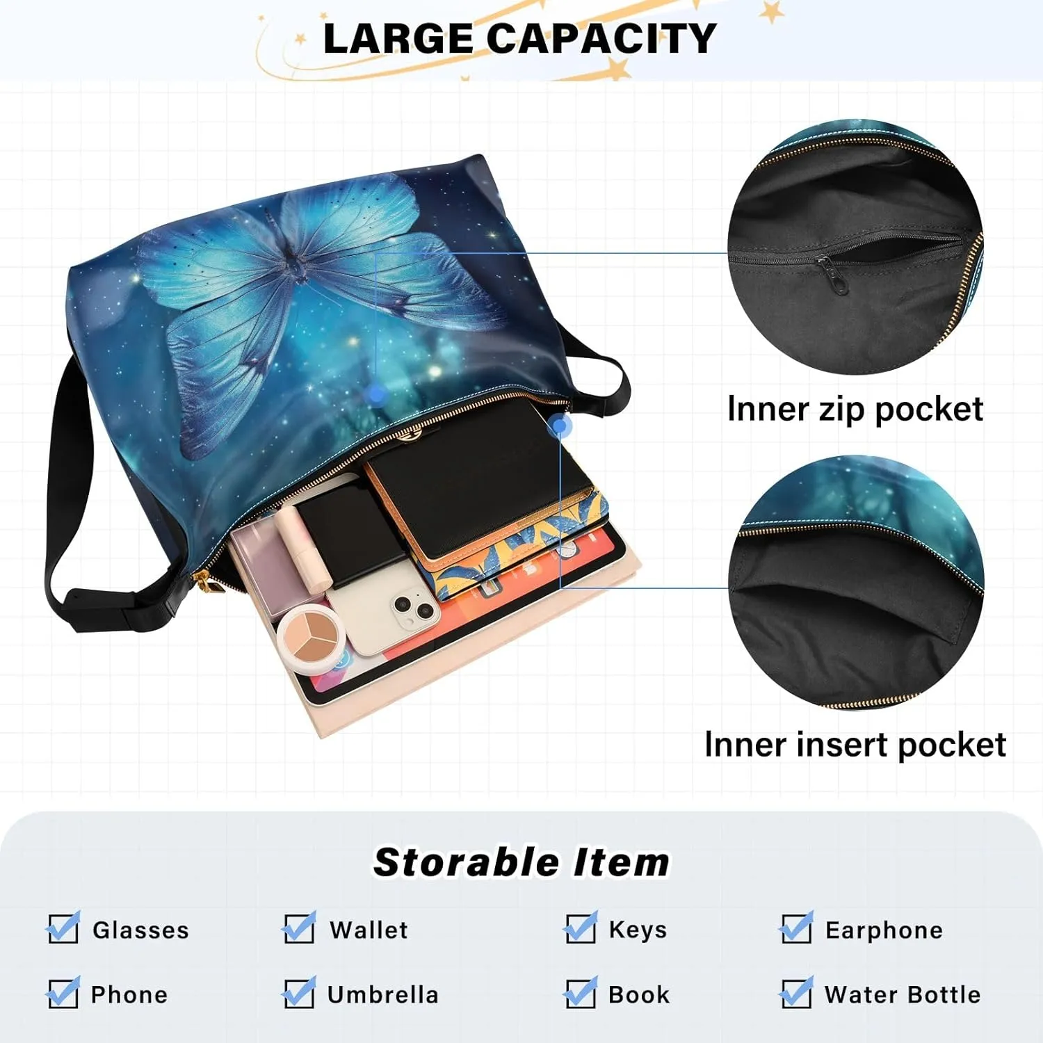 GAIGEO Watercolor Green Leaves and Branches Men's Leather Bag, Leather Crossbody Shoulder Bag, Pu Leather Shoulder Bag