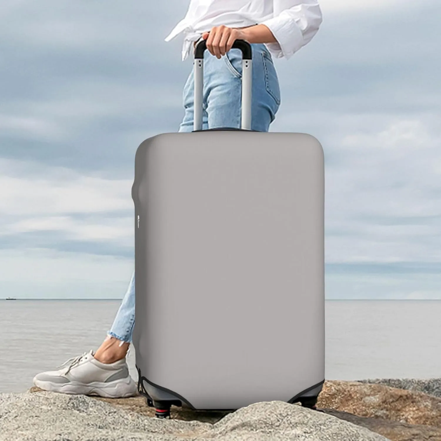 Gary Luggage Cover Washable Elasticated Luggage Covers for Suitcase tsa Approved Stylish Dust and Scratch Resistant Luggage Case Protector for Kids and Adults -