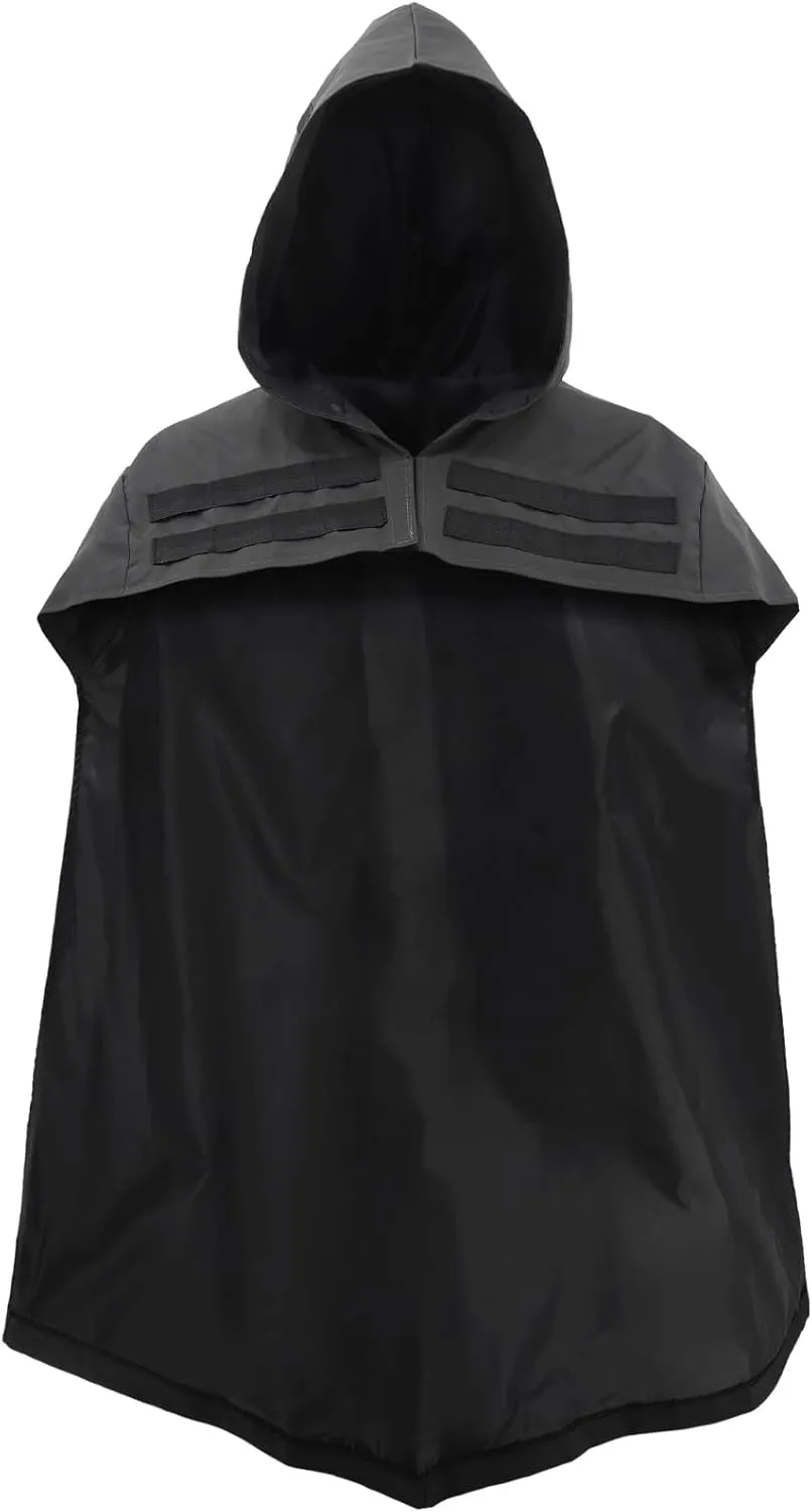 Ghost Grim Reaper Cosplay Cape Techwear Poncho Hoode Gothic Hooded For Halloween Unisex Costume Dress Up Daily Wear