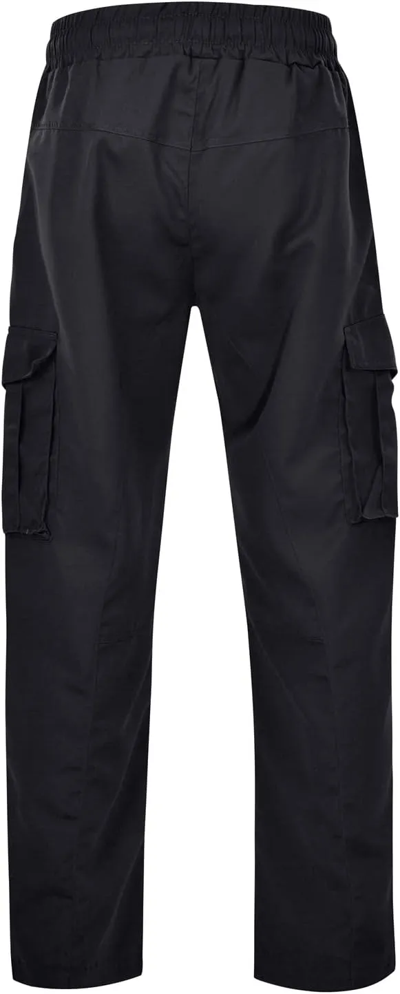 GIERIDUC Men's Casual Cargo Pants Joggers Hiking Sweatpants Chinos Track Pants Elastic Waist Work Pants with Multi-Pockets
