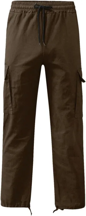 GIERIDUC Men's Cotton Yoga Sweatpants Mens Joggers Athletic Lounge Pants Open Bottom Casual Jersey Pants for Men with Pockets