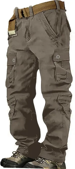 GIERIDUC Mens Hiking Stretch Pants Camouflage Tactical Pants Lightweight Cotton Outdoor Military Combat Cargo Pants Trousers