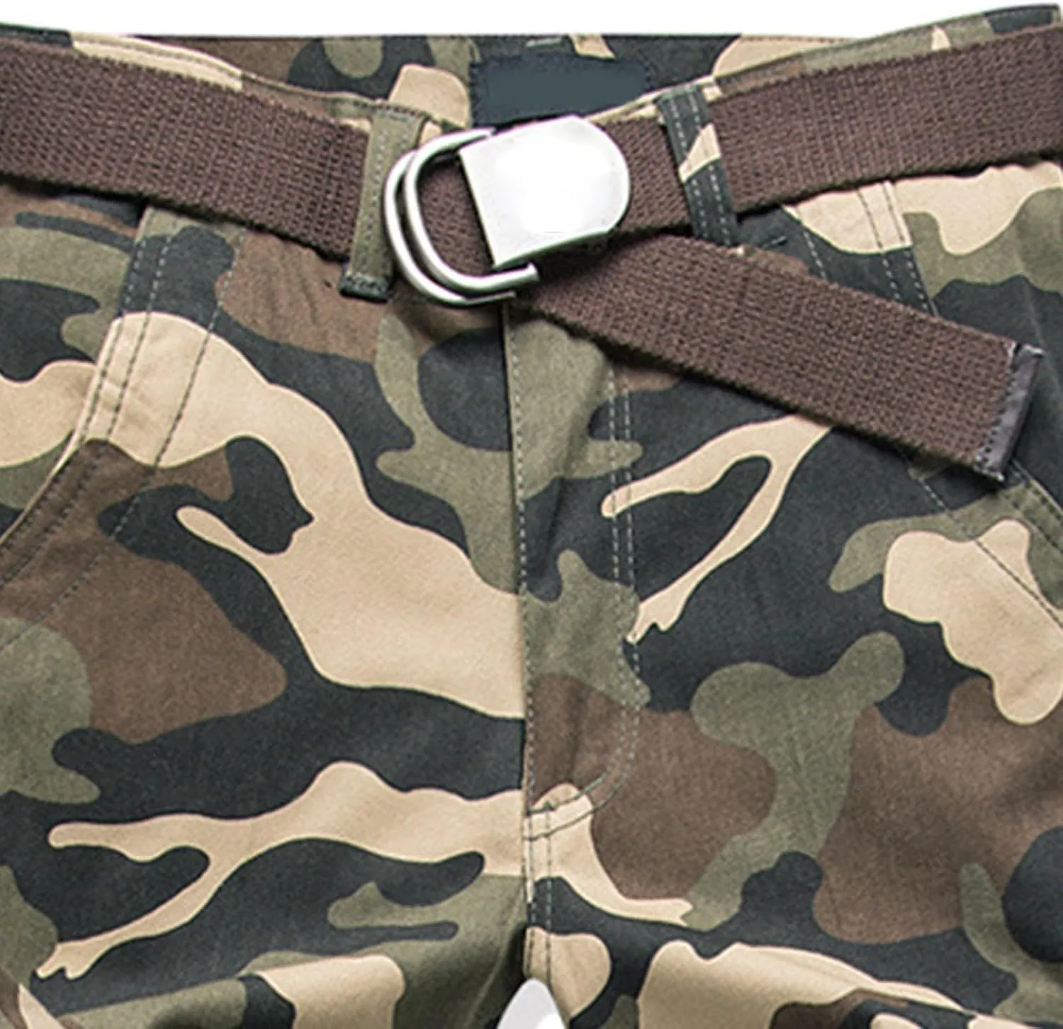 GIERIDUC Mens Hiking Stretch Pants Camouflage Tactical Pants Lightweight Cotton Outdoor Military Combat Cargo Pants Trousers