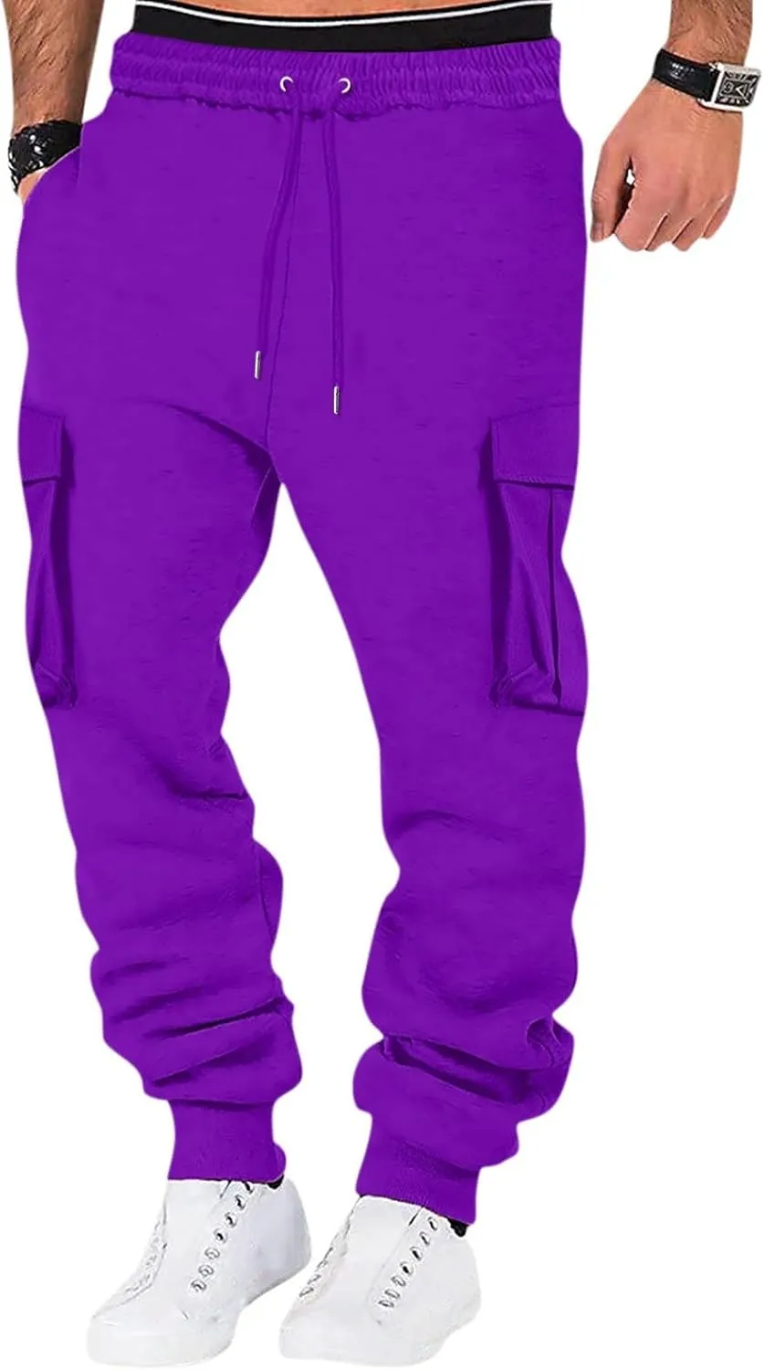 GIERIDUC Men's Straight-Fit Jogger Pant Mens Faux Leather Skinny Jeans Branded Track Pants for Men Basketball Sports Cards