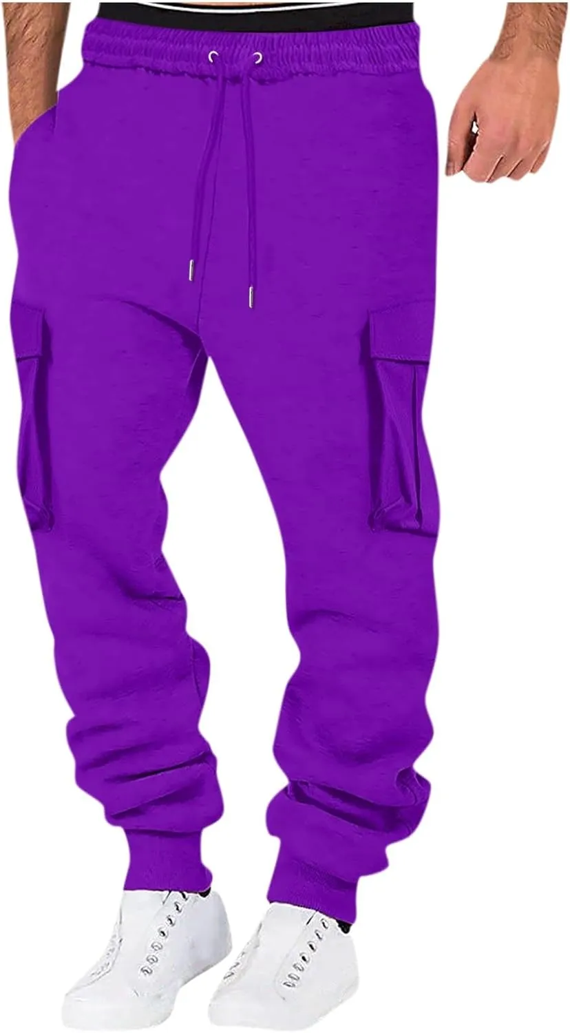 GIERIDUC Men's Straight-Fit Jogger Pant Mens Faux Leather Skinny Jeans Branded Track Pants for Men Basketball Sports Cards