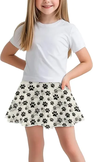 Girls Athletic Skort with Pocket 5-14 Years Sports Skirt Casual Daily Wear Outdoor Activities