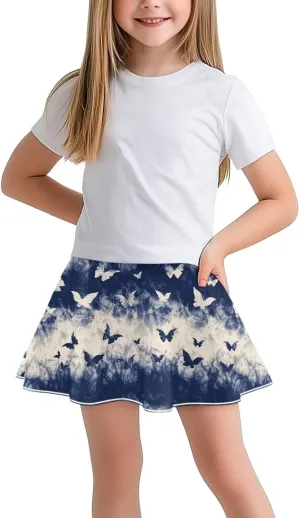 Girls Athletic Skort with Pocket 5-14 Years Sports Skirt Casual Daily Wear Outdoor Activities
