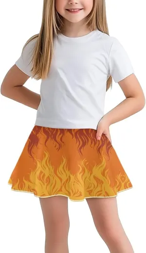 Girls Athletic Skort with Pocket 5-14 Years Sports Skirt Casual Daily Wear Outdoor Activities