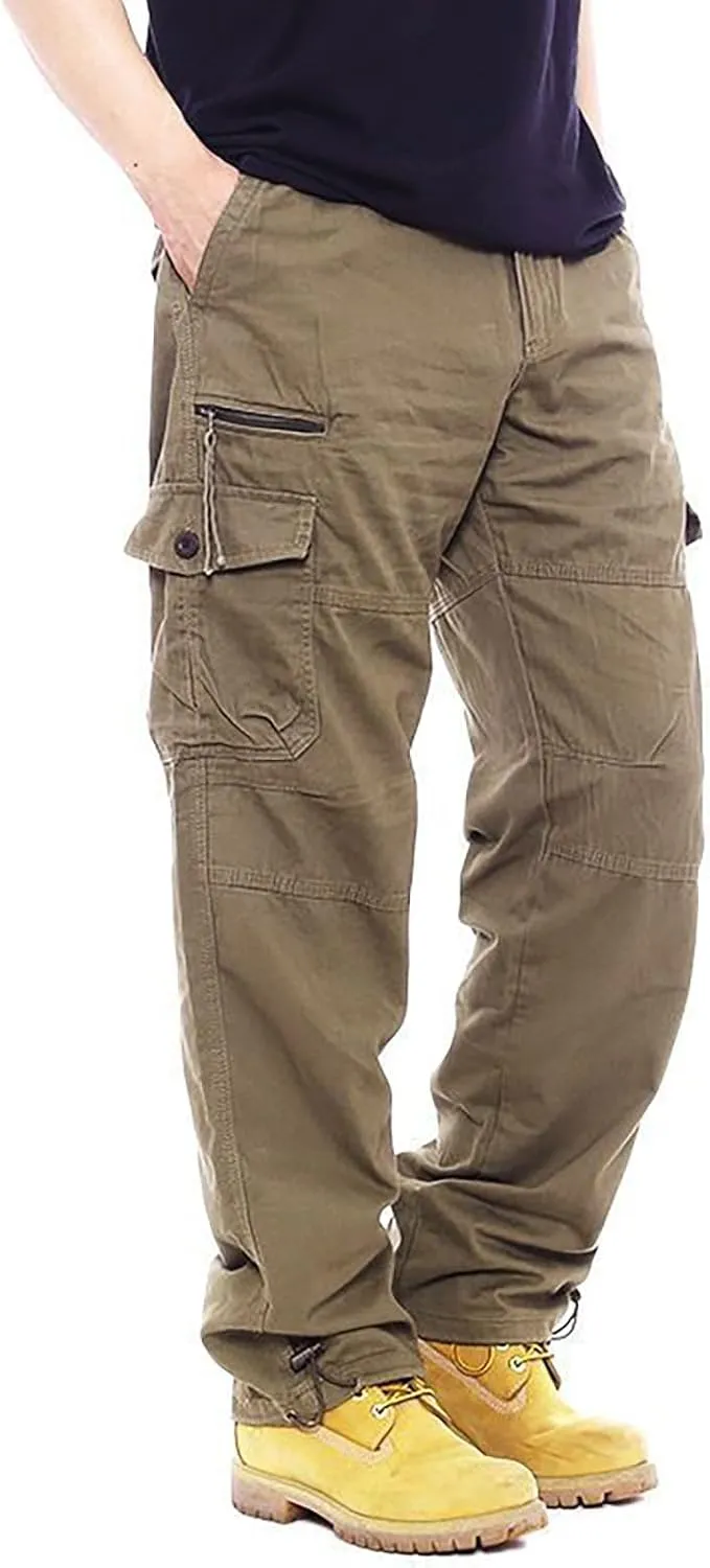 GOFULY Cargo Pants for Men Ripstop Stretch Baggy Sweatpants with Pockets Slim Fit Pants Big and Tall Pants Workout Joggers