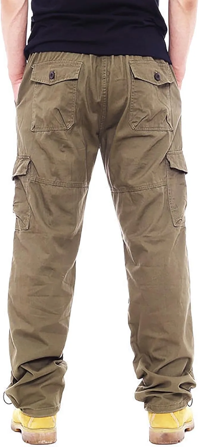 GOFULY Cargo Pants for Men Ripstop Stretch Baggy Sweatpants with Pockets Slim Fit Pants Big and Tall Pants Workout Joggers