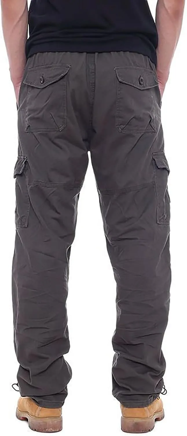 GOFULY Men Cargo Pants Work Ripstop Stretch Slim Fit Sweatpants with Pockets Special Occasions Pants Athletic Baggy Pants
