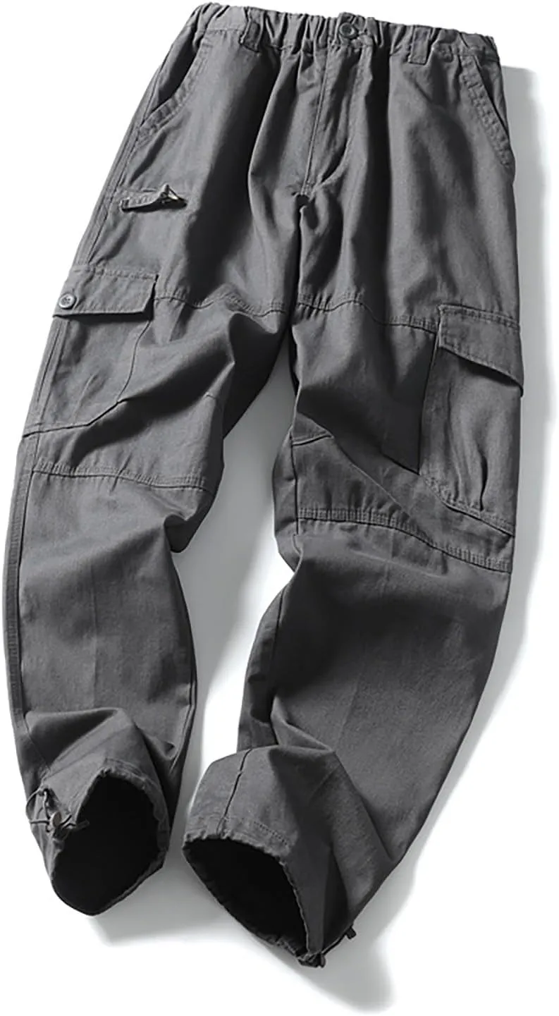GOFULY Men Cargo Pants Work Ripstop Stretch Slim Fit Sweatpants with Pockets Special Occasions Pants Athletic Baggy Pants