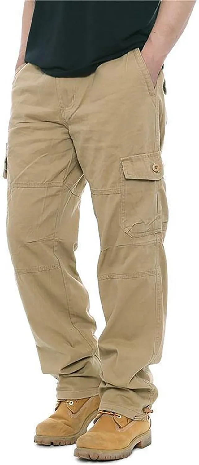 GOFULY Mens Cargo Pants with Pockets Baggy Pants Slim Fit Stretch Special Occasions Sweatpants Baggy Outdoor Pants Casual