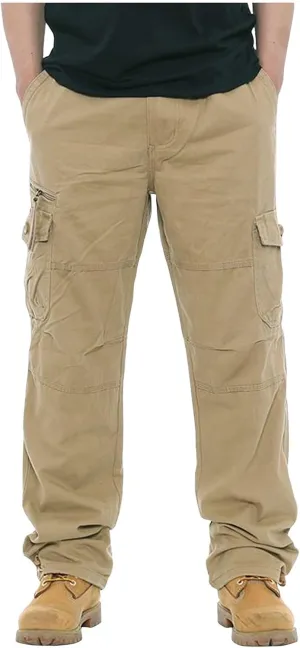 GOFULY Mens Cargo Pants with Pockets Baggy Pants Slim Fit Stretch Special Occasions Sweatpants Baggy Outdoor Pants Casual