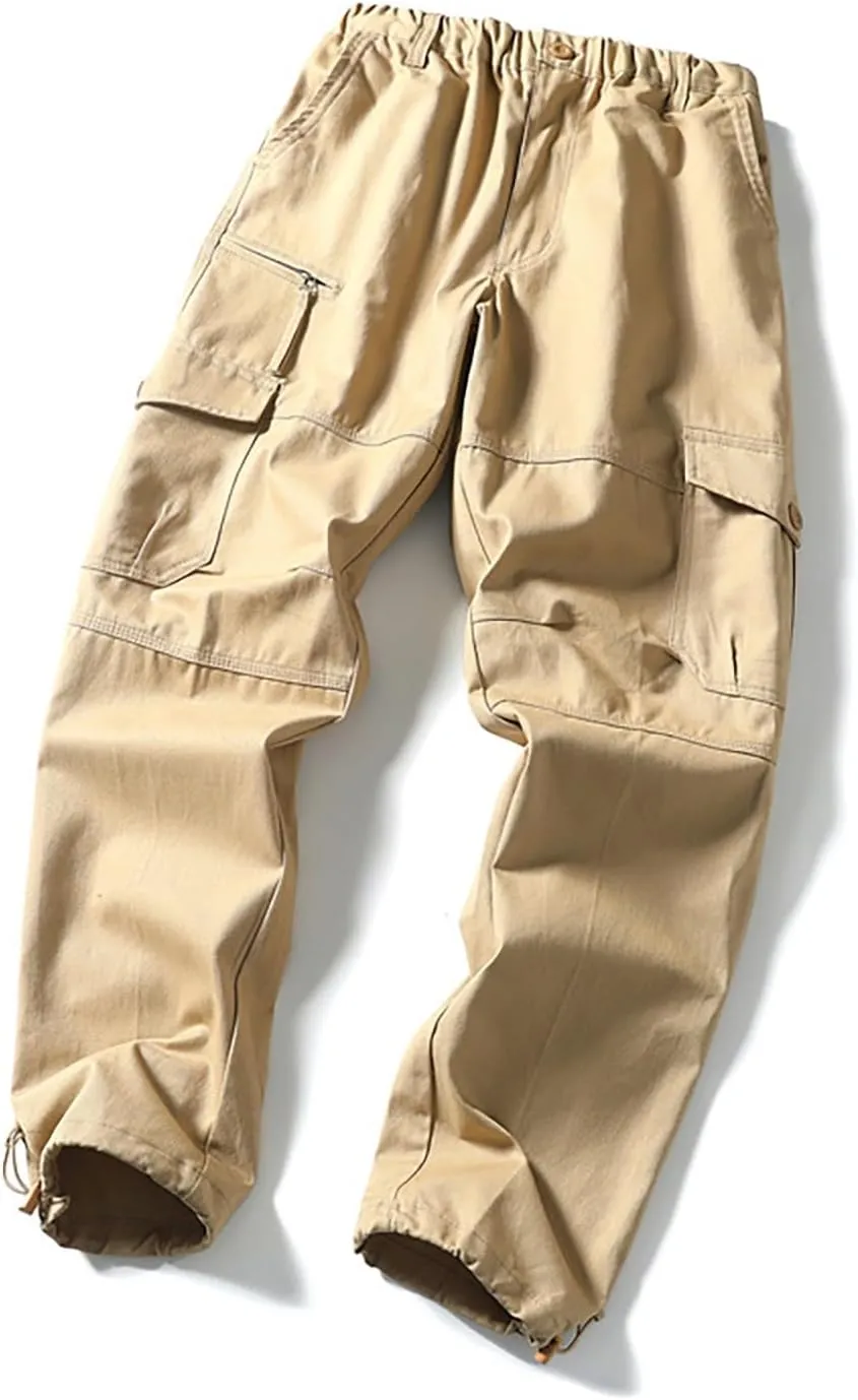GOFULY Mens Cargo Pants with Pockets Baggy Pants Slim Fit Stretch Special Occasions Sweatpants Baggy Outdoor Pants Casual