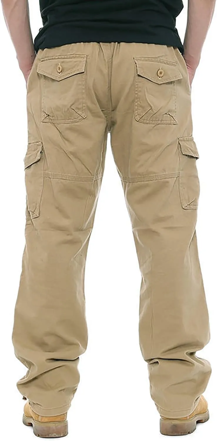 GOFULY Mens Cargo Pants with Pockets Baggy Pants Slim Fit Stretch Special Occasions Sweatpants Baggy Outdoor Pants Casual