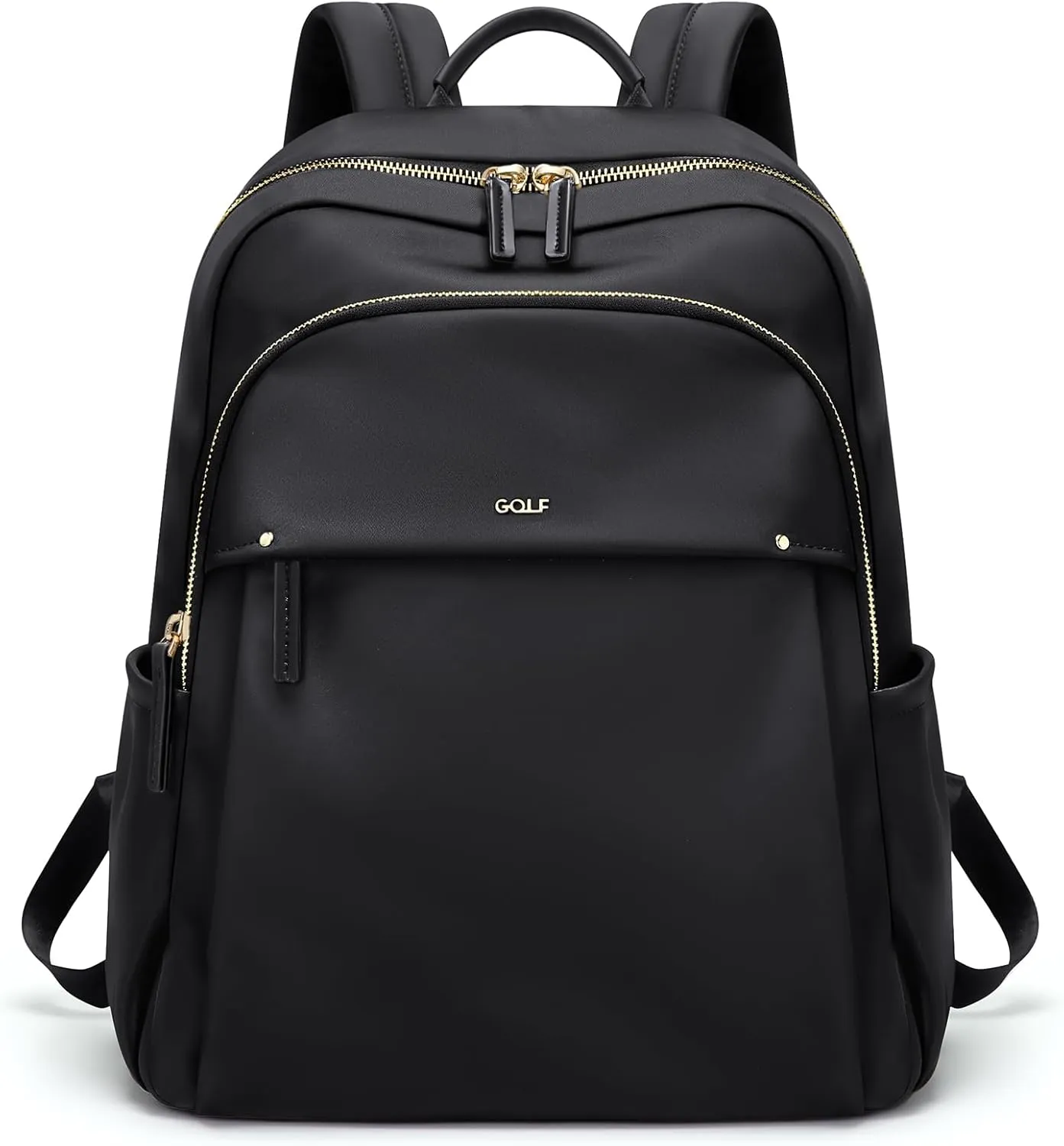 GOLF SUPAGS Stylish Laptop Backpack for Women Computer Bag Fits 14 Inch Notebook Travel College Work Backpacks Purse (Black)