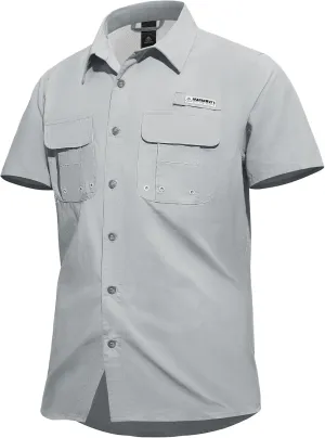 Haimont Men's Fishing Shirts Sun Protection Button Down Hiking Travel Camping Shirt Short Sleeve UV UPF50  Top