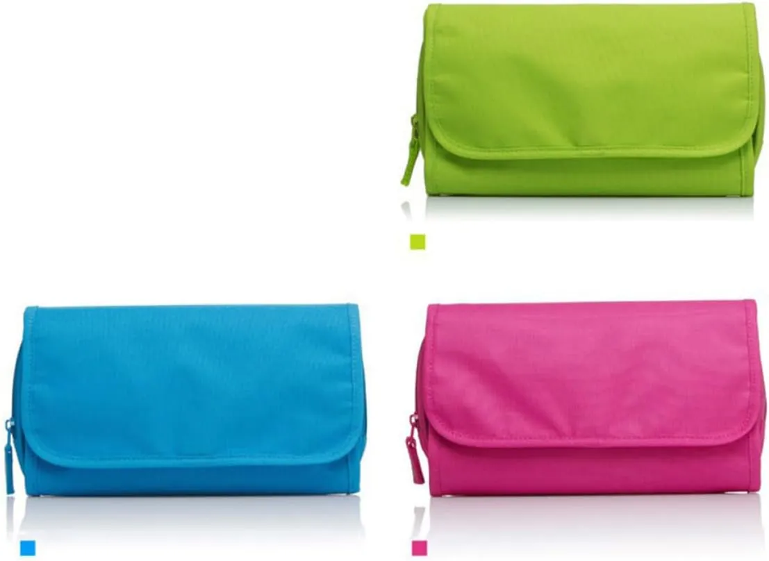 Hanging Wash Bag Makeup Organizer Multifunctional Travel Toiletry Bag Compact Canvas Bag for Women