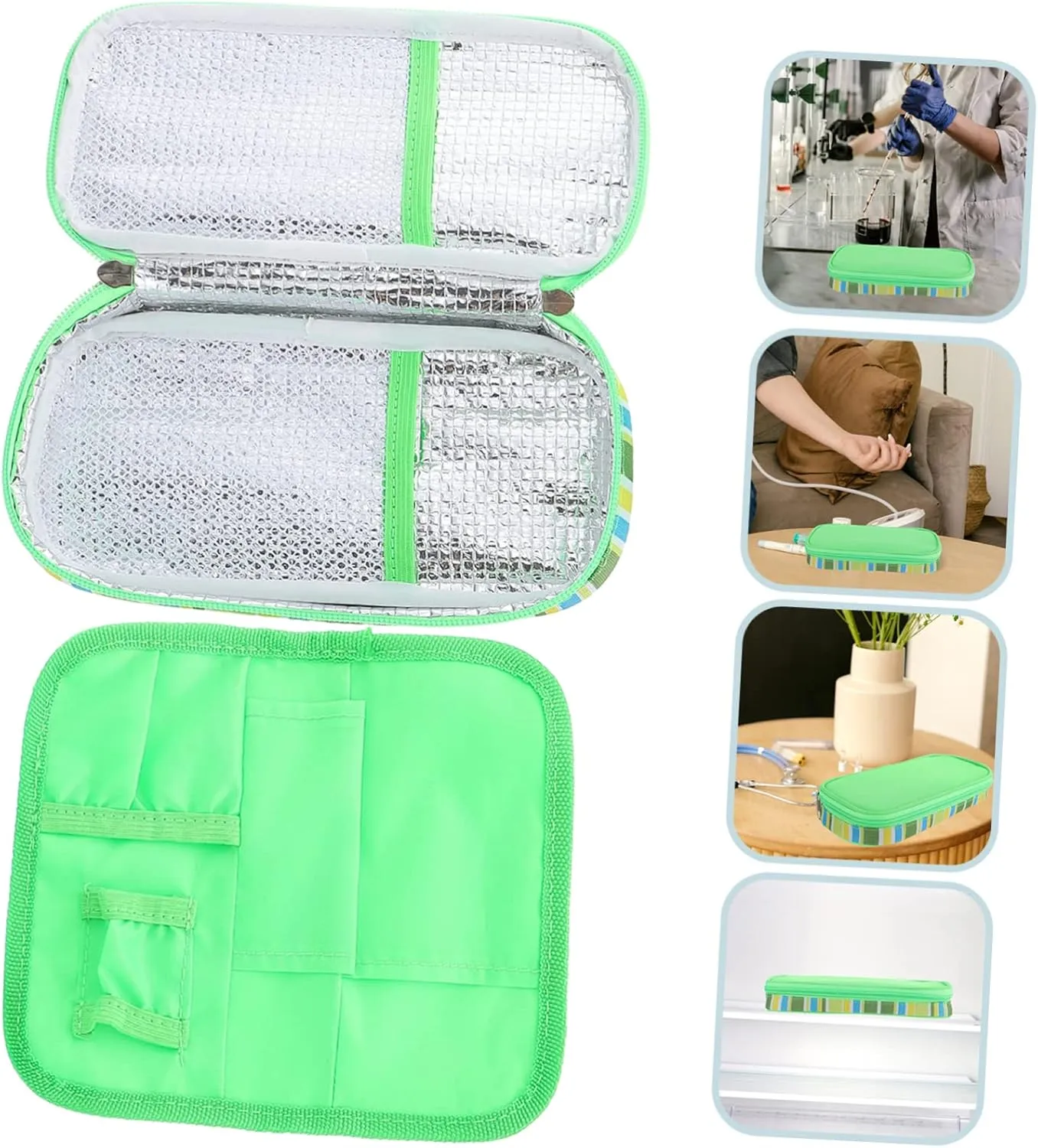 Insulation Bag for Travel Portable Cooler Medicine Case Compact Medical Storage Handbag Suitcase Friendly