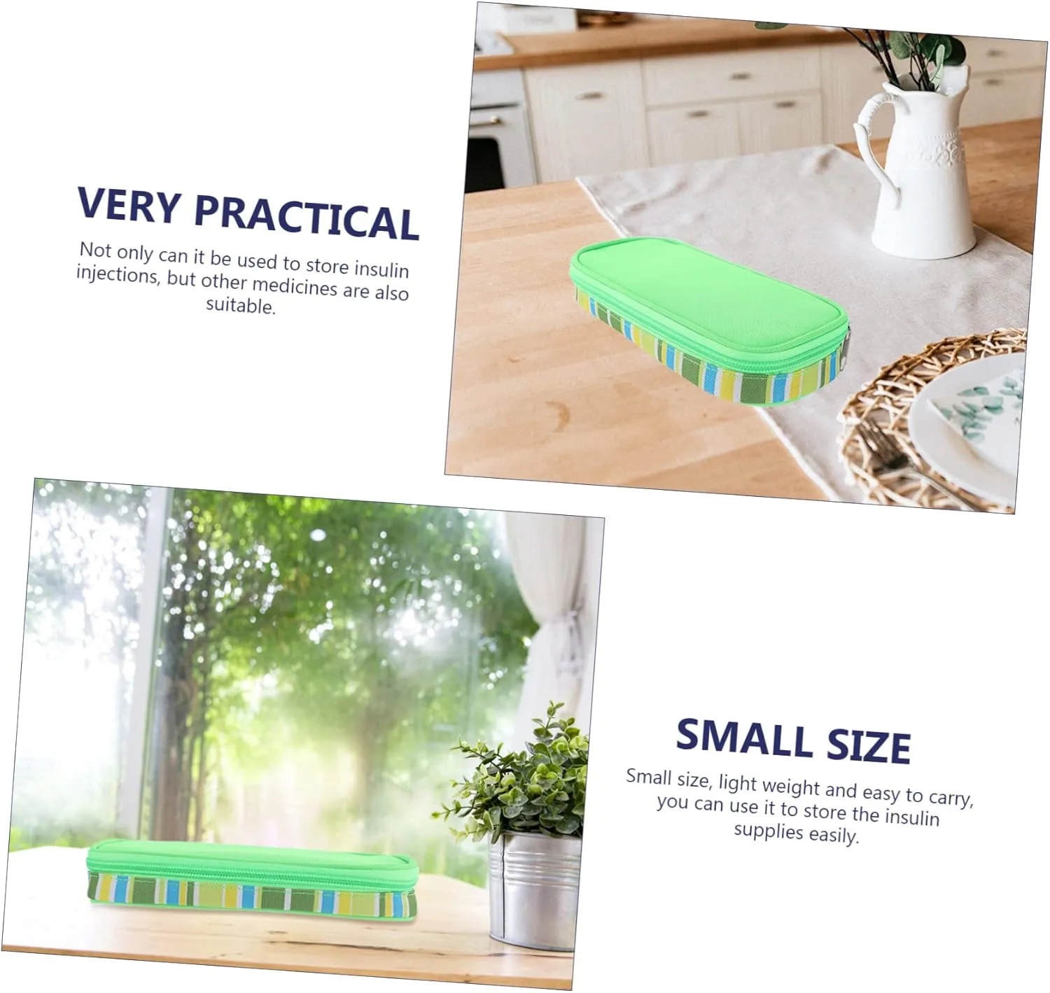 Insulation Bag for Travel Portable Cooler Medicine Case Compact Medical Storage Handbag Suitcase Friendly