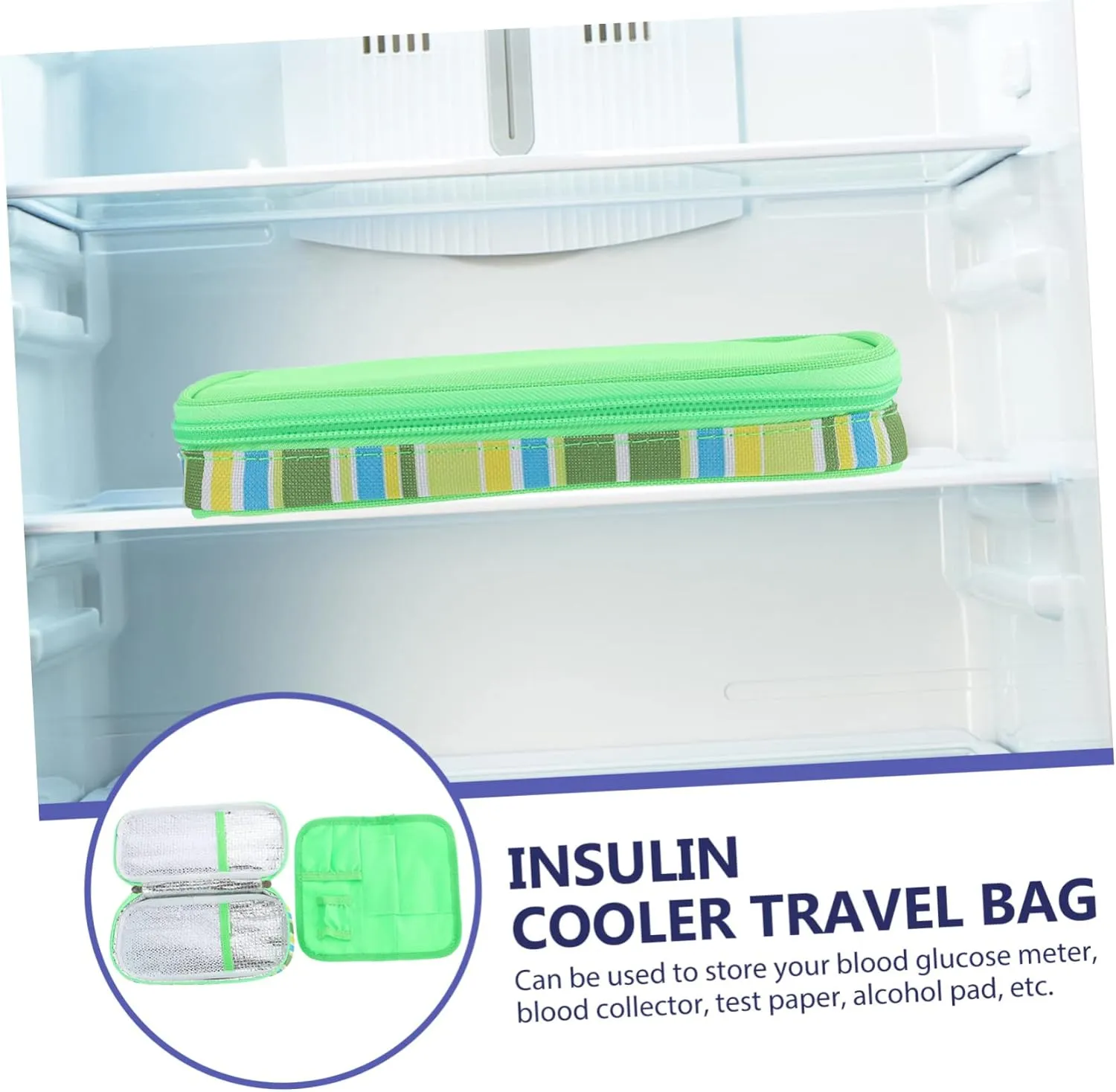 Insulation Bag for Travel Portable Cooler Medicine Case Compact Medical Storage Handbag Suitcase Friendly