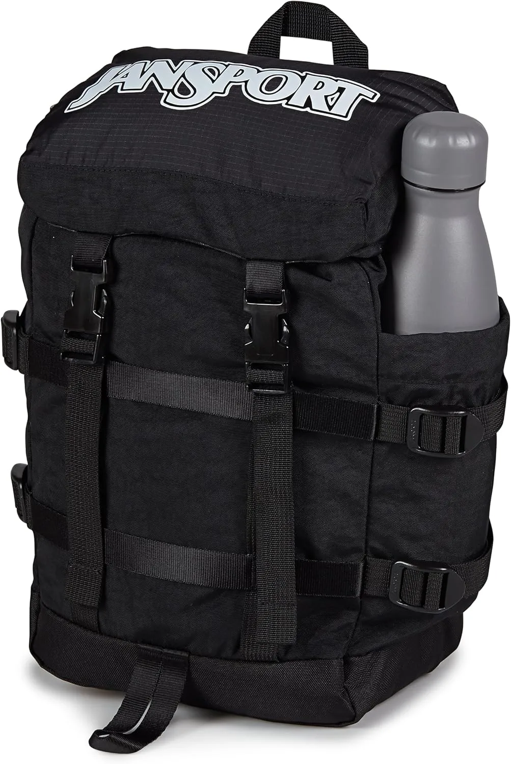 JanSport Mini Skip Pack  Compact Backpack with Main Compartment, Side Water Bottle Pocket, and Zippered Accessory Pocket, Black