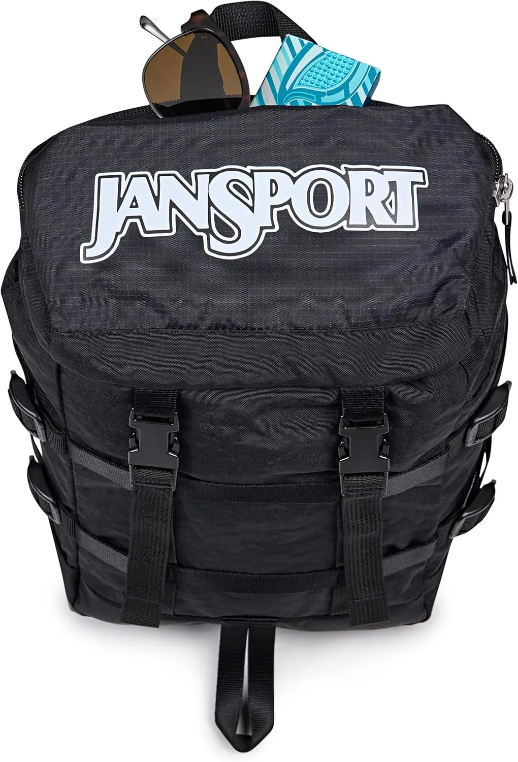JanSport Mini Skip Pack  Compact Backpack with Main Compartment, Side Water Bottle Pocket, and Zippered Accessory Pocket, Black