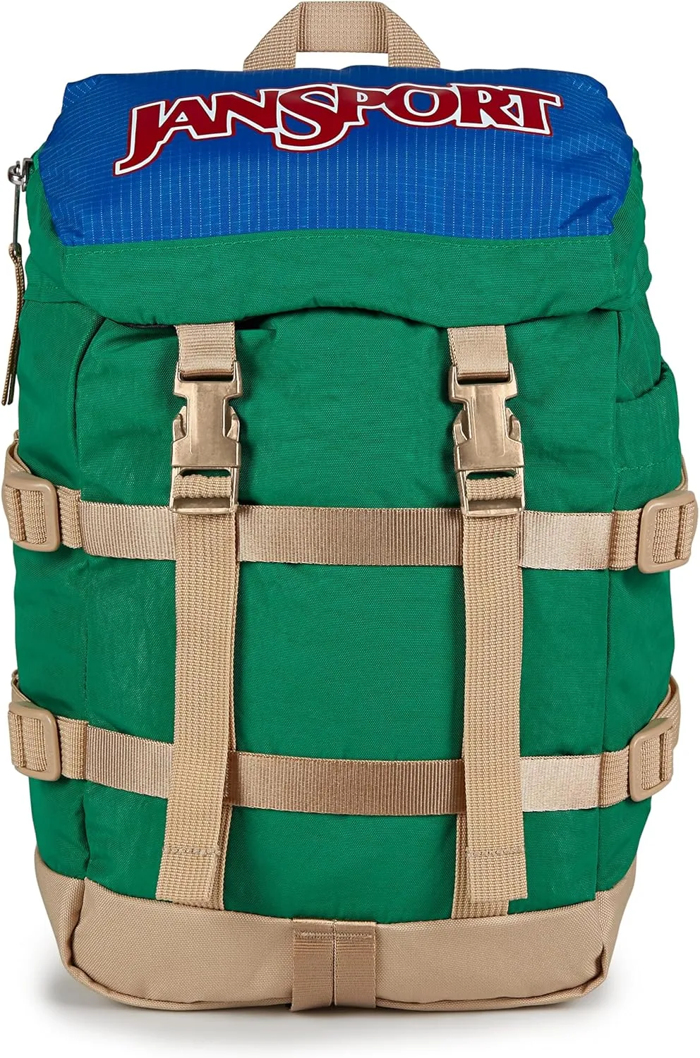 JanSport Mini Skip Pack  Compact Backpack with Main Compartment, Side Water Bottle Pocket, and Zippered Accessory Pocket, Jelly Kelly