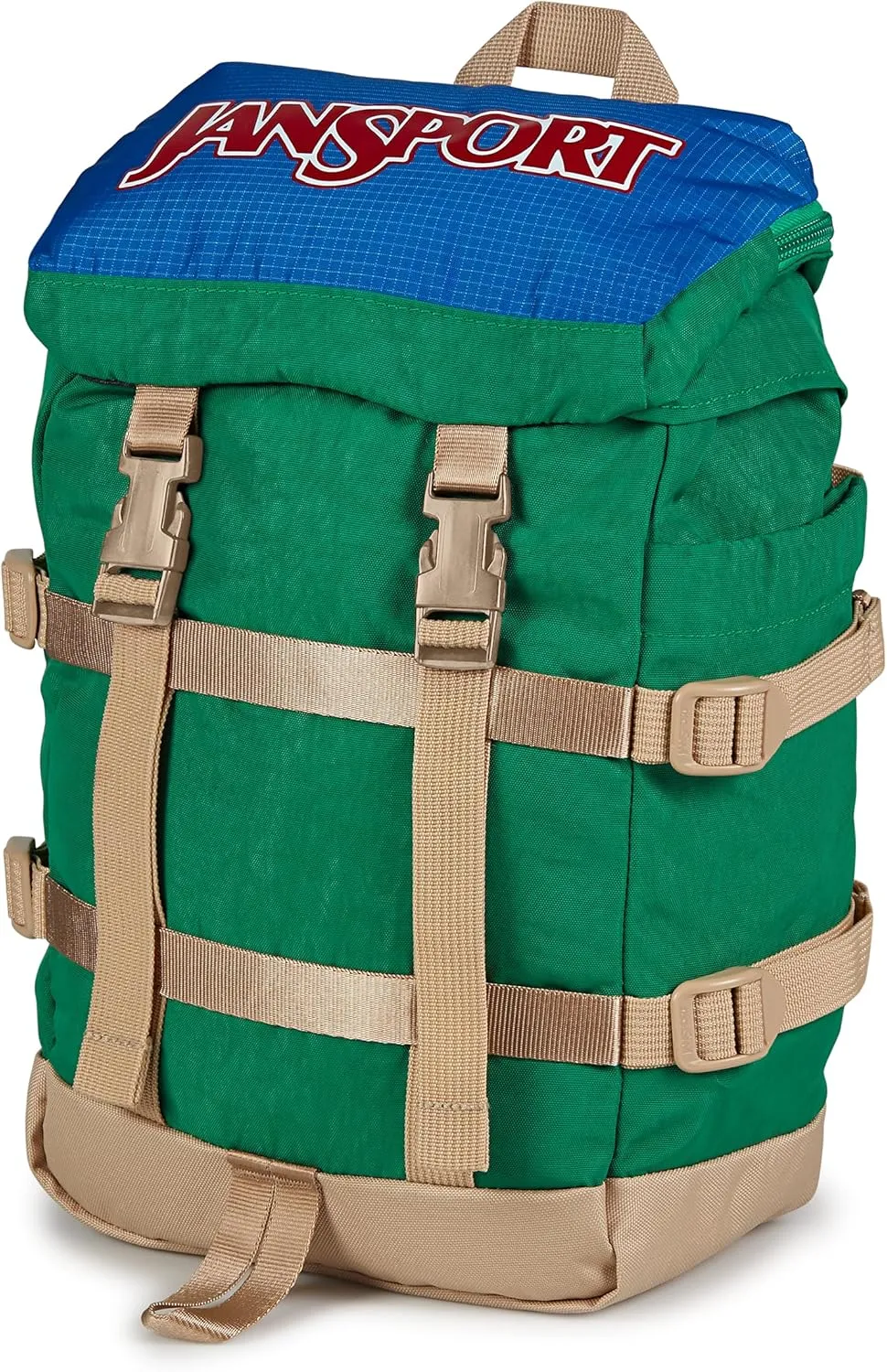 JanSport Mini Skip Pack  Compact Backpack with Main Compartment, Side Water Bottle Pocket, and Zippered Accessory Pocket, Jelly Kelly