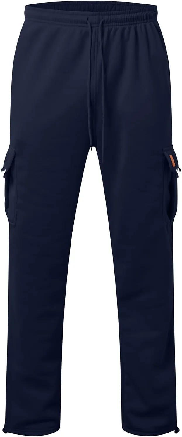 Joggers for Men Casual Solid Pants Leggings Trousers Tooling Multi-Pocket Men's Color Men's Pants Slim Fit Track