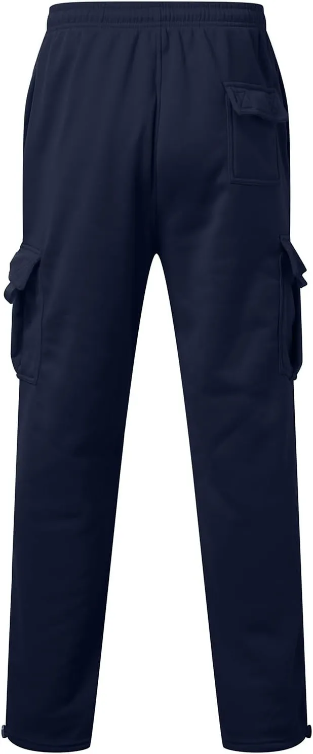 Joggers for Men Casual Solid Pants Leggings Trousers Tooling Multi-Pocket Men's Color Men's Pants Slim Fit Track