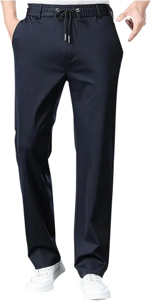 Joggers for Men Slim Fit Lightweight Casual Work Pants Elastic Waist Drawstring Plus Size Sweatpants Jogging Hiking Pants