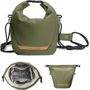 K&F Concept Camera Sling Bag Small Camera Compact Case, Cute Soft Camera Pouch Handbag for Urban Street Photography