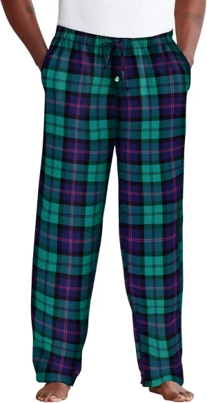 KingSize Men's Big & Tall Flannel Plaid Pajama Pants