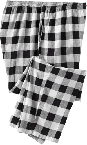 KingSize Men's Big & Tall Flannel Plaid Pajama Pants