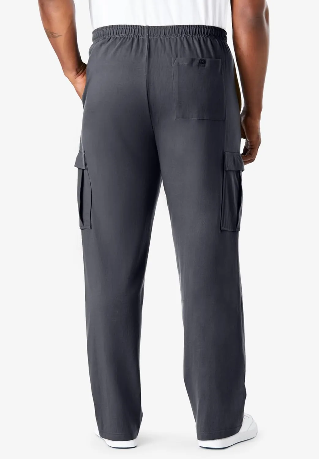 KingSize Men's Big & Tall Lightweight Jersey Cargo Sweatpants