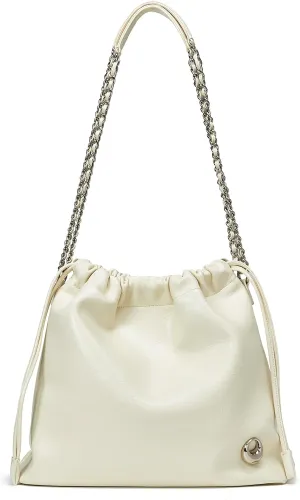 LA FESTIN Leather Bag for Women - Stylish Crossbody Purse with Chain Strap, Luxury Soft Shoulder Bag, Tote for Work & Travel
